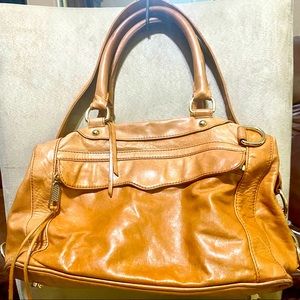 Rebecca Minkoff Med/Large Brown/Tan Leather Multipocket Shoulder Bag